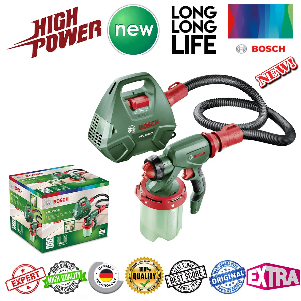 پیستوله رنگ پاش برقی بوش مدل PFS 3000-2 Universal