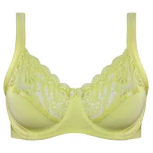 سوتین زنانه اما مدل فنردار دانتل کد 4921-3100 رنگ لیمویی