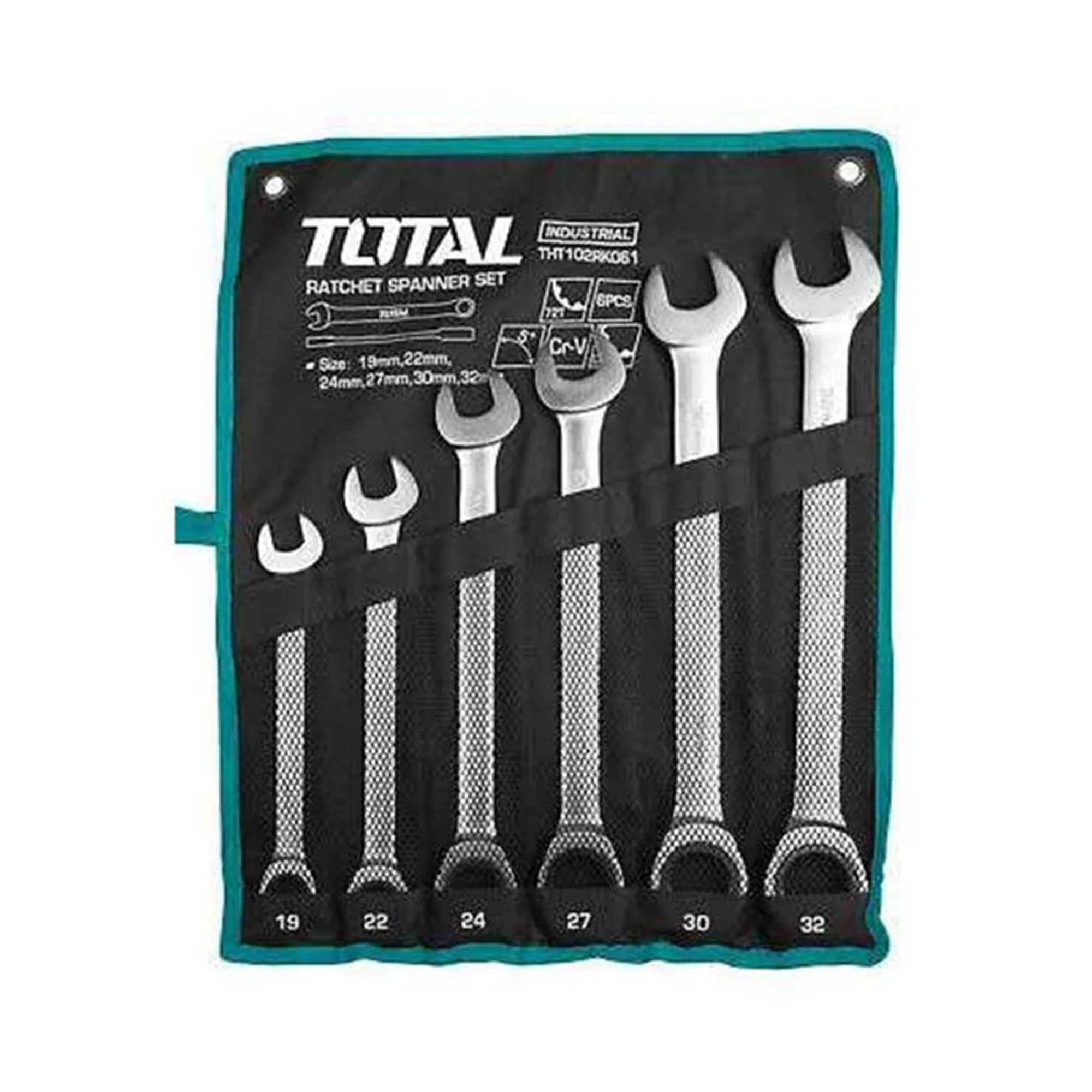 آچار یکسر تخت و یکسر رینگی توتال مدل THT102RK061 مجموعه 6 عددی