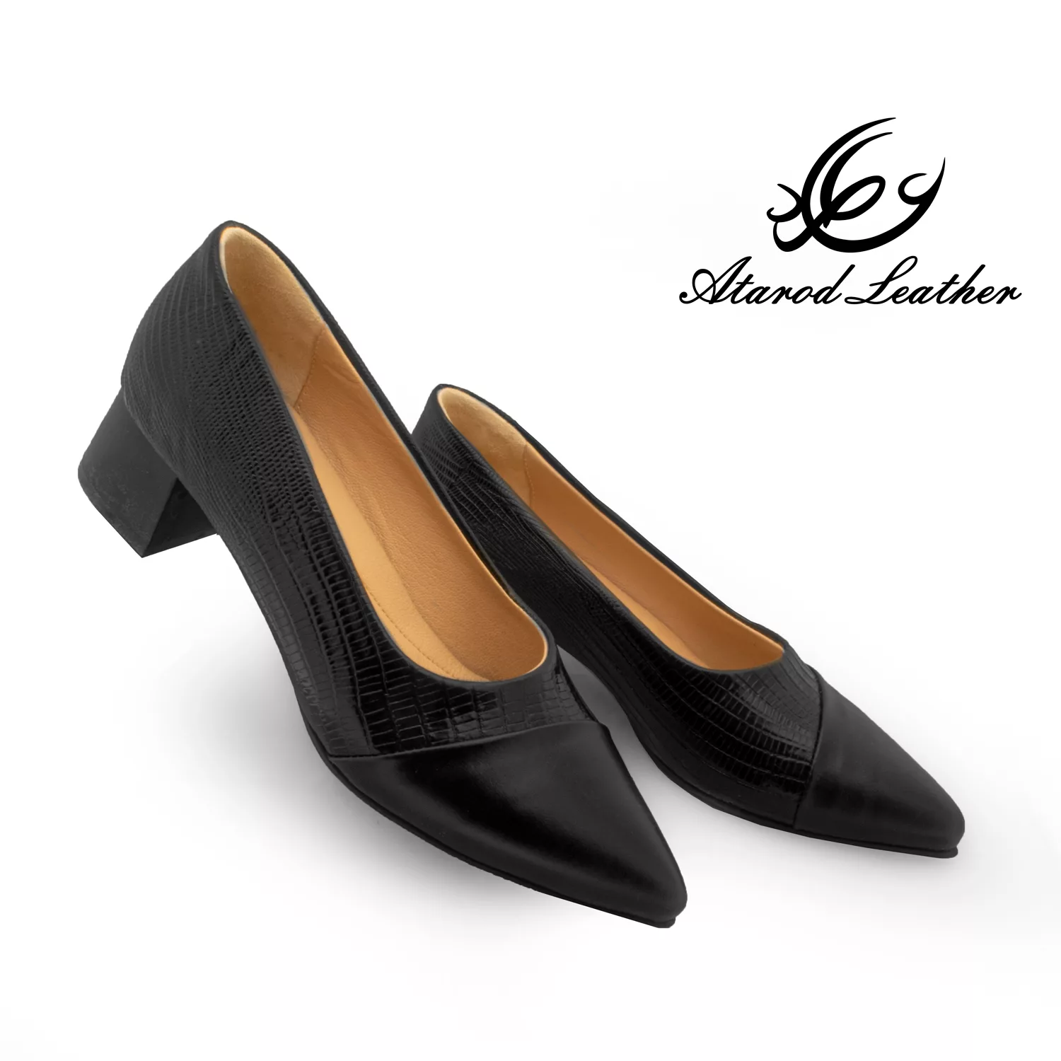 کفش زنانه چرم عطارد مدل چرم طبیعی کد SH292