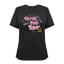 تی شرت آستین کوتاه زنانه مدل G140209233 رنگ مشکی