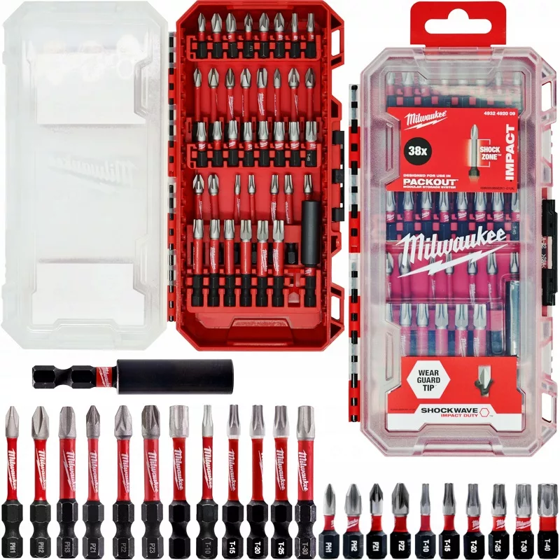 سری پیچ گوشتی میلواکی مدل SHOCKWAVE بسته 38 عددی