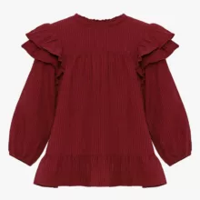 بلوز آستین بلند یقه ایستاده زنانه کد 28215