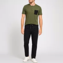 ست تی شرت و شلوار مردانه مادر مدل Sivan رنگ سبز