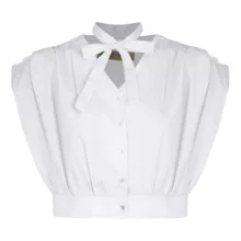 شومیز آستین کوتاه زنانه برنس مدل 01890080242503002432