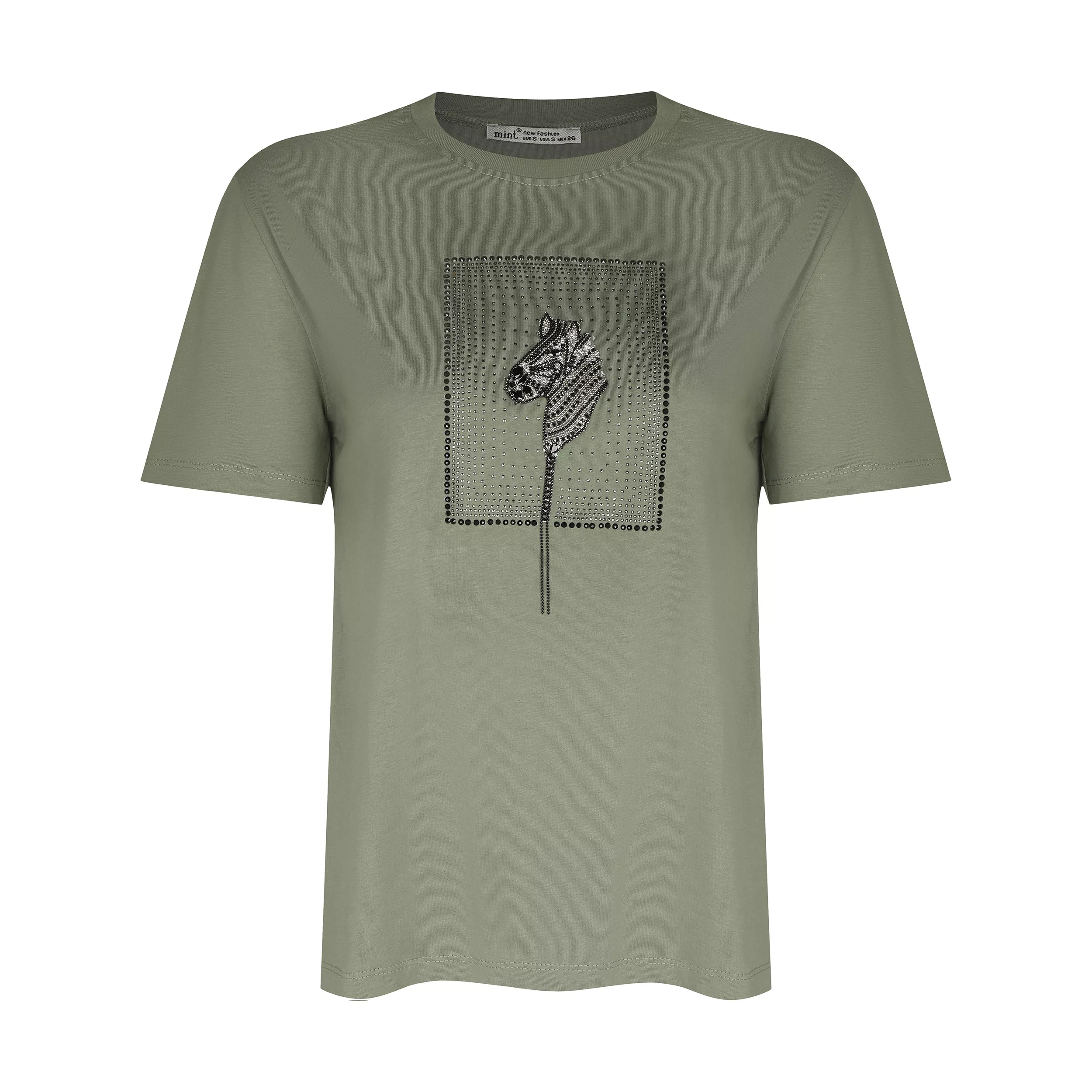 تی شرت آستین کوتاه زنانه مینت مدل 109