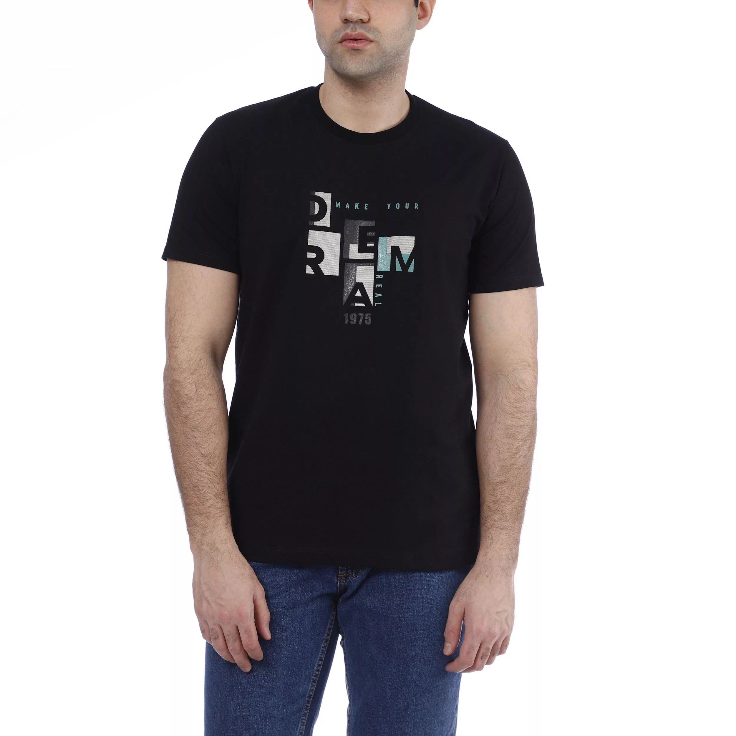 تی شرت آستین کوتاه مردانه باینت مدل 2261793 رنگ مشکی