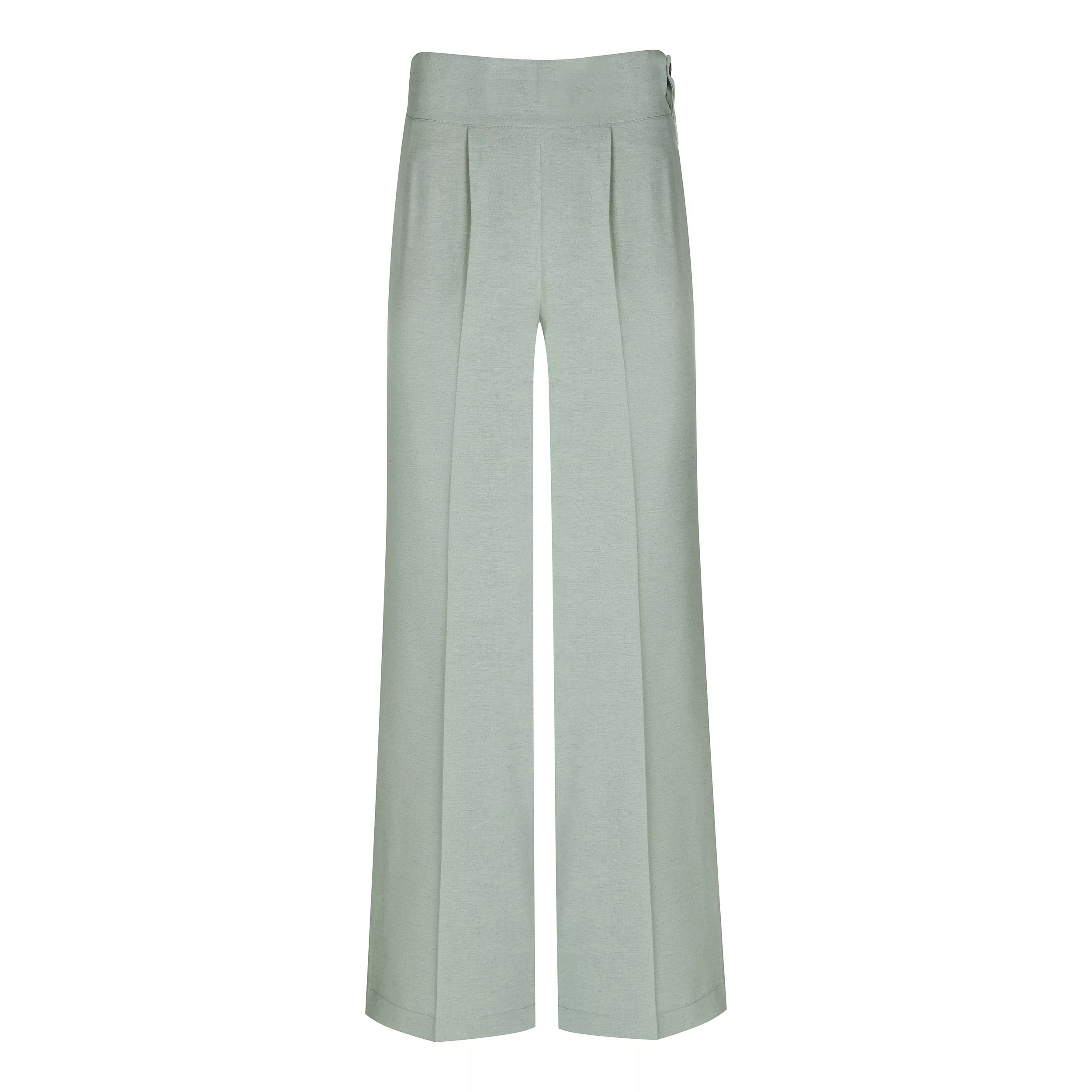 شلوار بگ زنانه مدل بغل زیپ 5-138 رنگ سبز