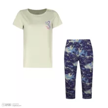 ست تی شرت آستین کوتاه و شلوارک راحتی زنانه ناربن مدل 15211146