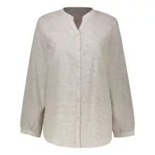 شومیز آستین بلند یقه ایستاده زنانه پاتن جامه مدل 04F4643