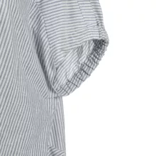 بلوز آستین کوتاه یقه گرد زنانه سرژه مدل 204657 رنگ طوسی