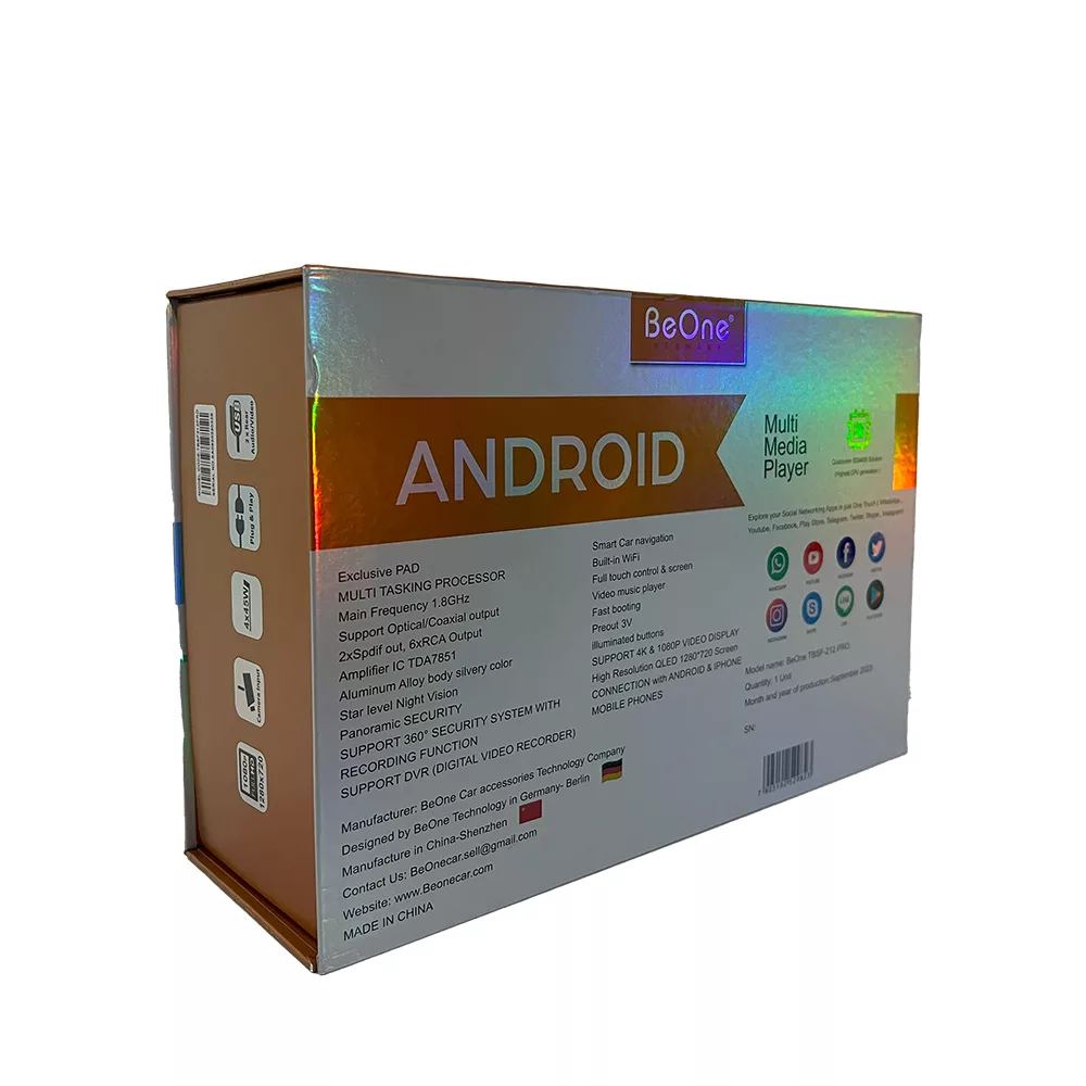 مانیتور خودرو بی وان مدل TBSF-212 PRO