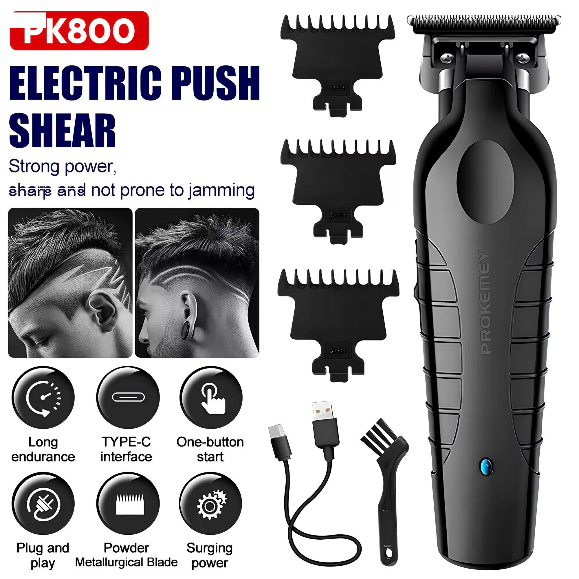 ماشین اصلاح موی سر و صورت شارژی پرووکیمی مدل P͏K800