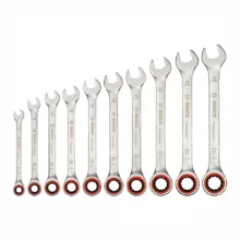 آچار يک سر جغجغه یک سر تخت بوش مدل ‏1600A02AU0 بسته 10 عددی