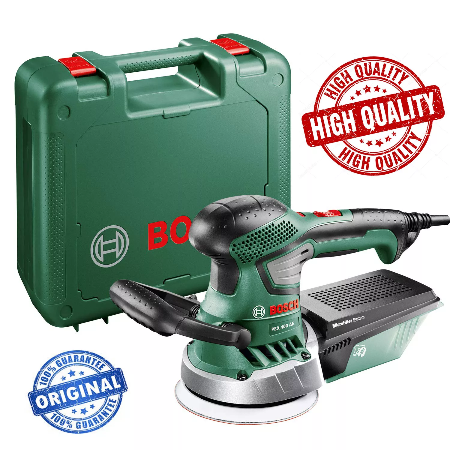 دستگاه سنباده زن بوش مدل PEX 400 AE + 30 Extra