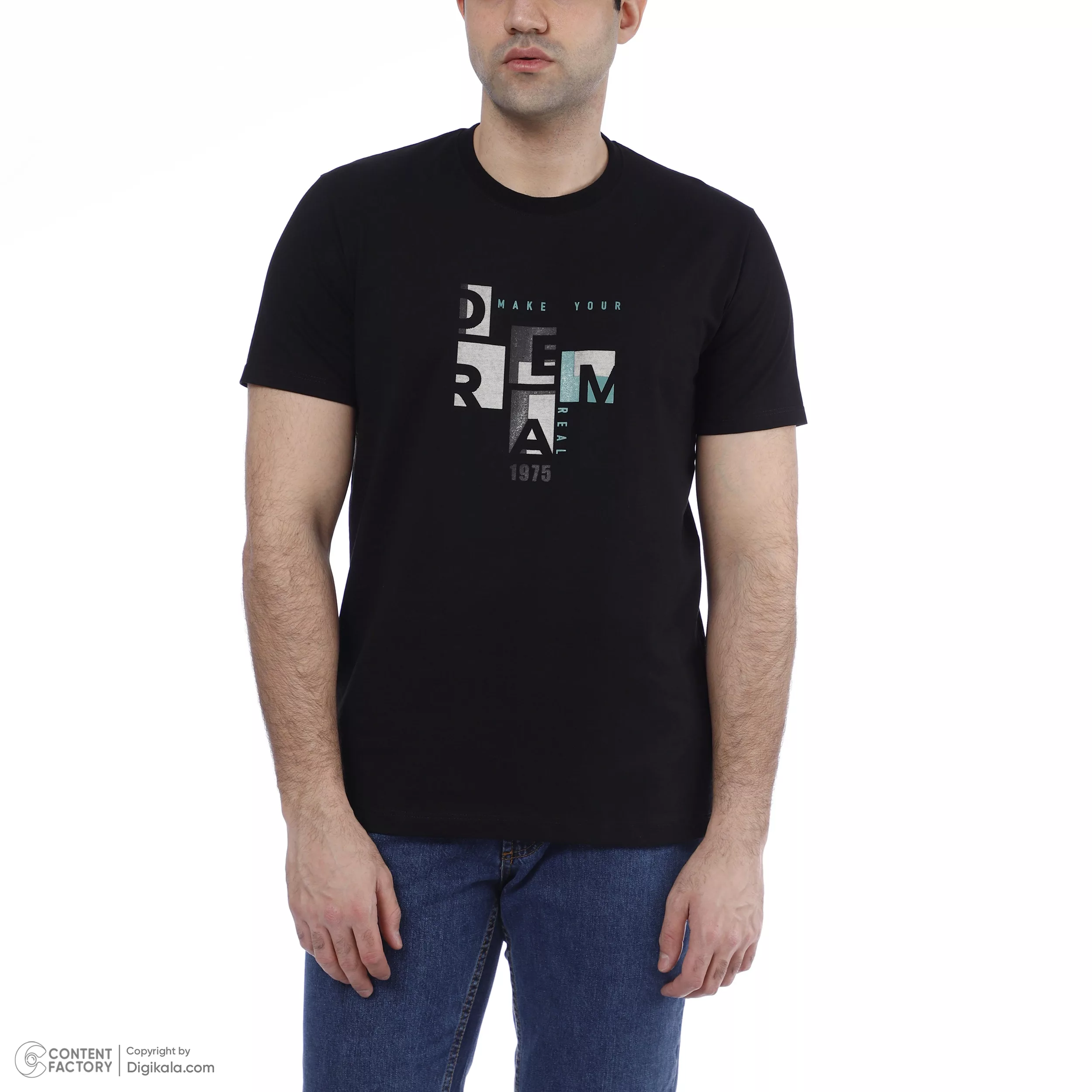 تی شرت آستین کوتاه مردانه باینت مدل 2261793 رنگ مشکی