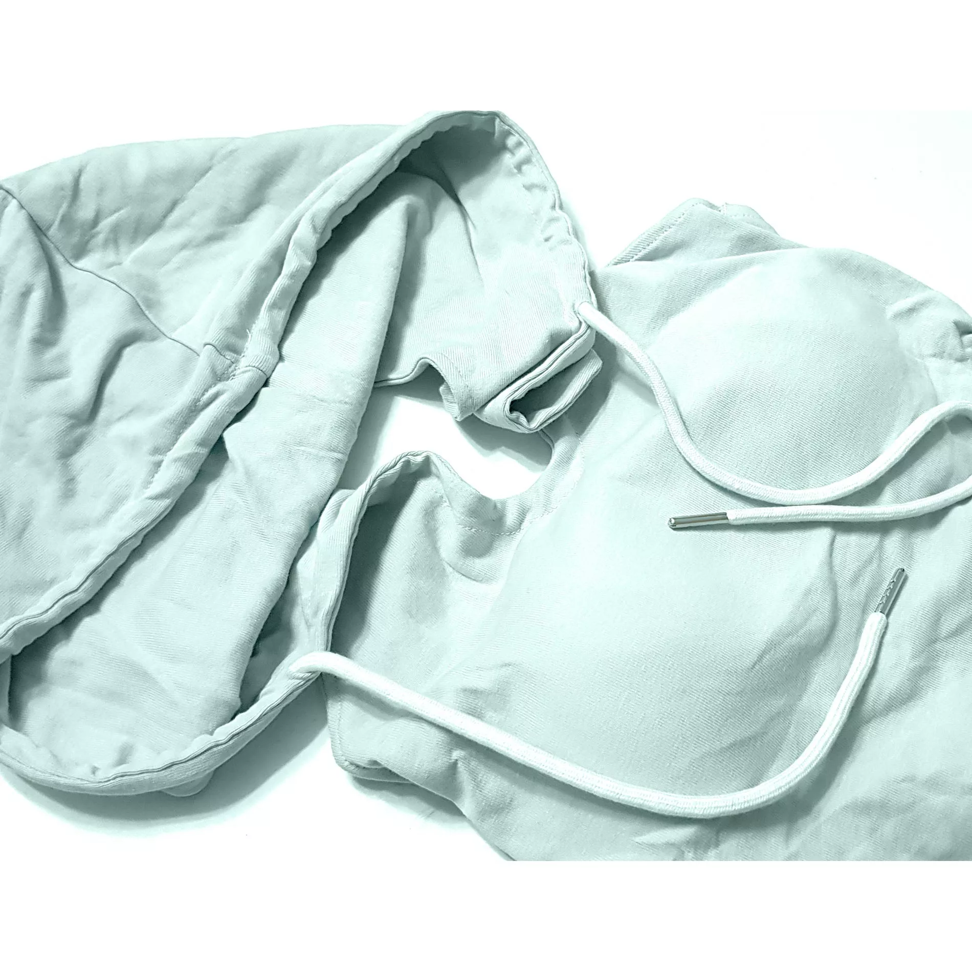 کراپتاپ کلاه دار زنانه ماییلدا مدل 5260-259 رنگ آبی