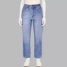 شلوار جین زنانه آر اِن اِس مدل 11042245 رنگ آبی روشن