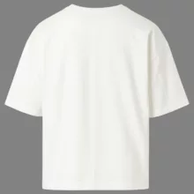 تیشرت آستین سه ربع مردانه مدل ریلکس رنگ سفید