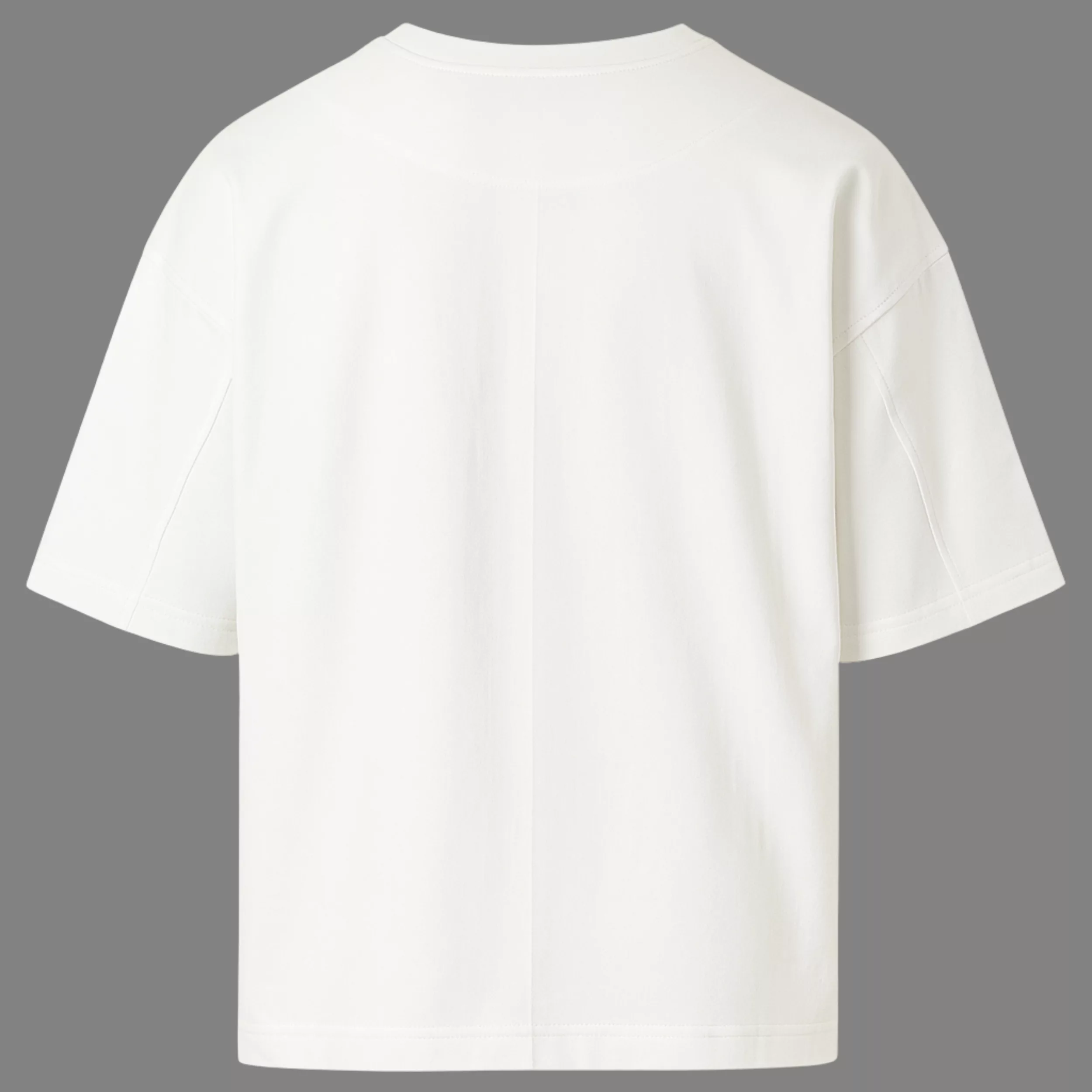 تیشرت آستین سه ربع مردانه مدل ریلکس رنگ سفید