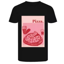 تی‌شرت آستین کوتاه زنانه مدل پیتزا