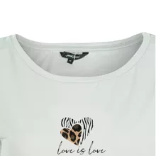 تی شرت آستین کوتاه زنانه جوتی جینز مدل یقه گرد کد 1551261 رنگ طوسی روشن