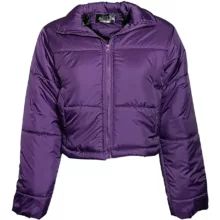 کاپشن زنانه بی تی مدل نیم تنه شمعی کد Eg60 رنگ بادمجانی