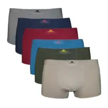 شورت نیم پا مردانه چیندکا مدل پنبه لاکرا کد 102 مجموعه 6 عددی