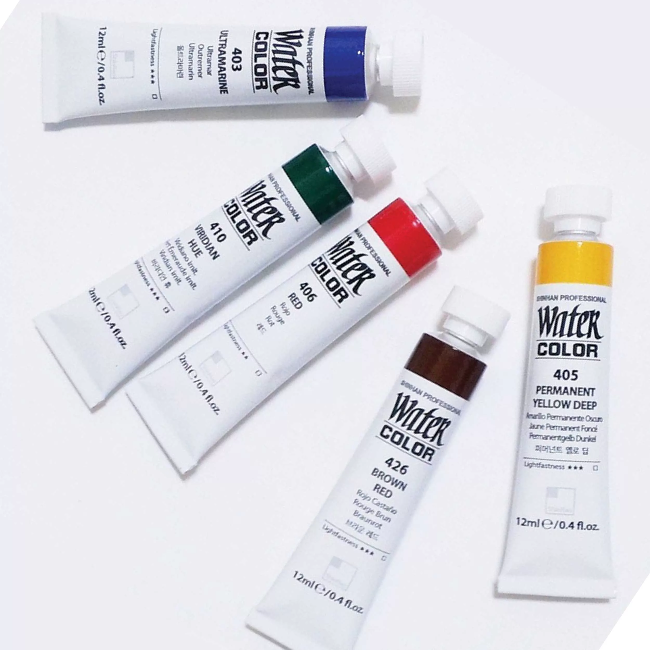 آبرنگ 24 رنگ شین هان مدل حرفه ای تیوپی کد sh112s