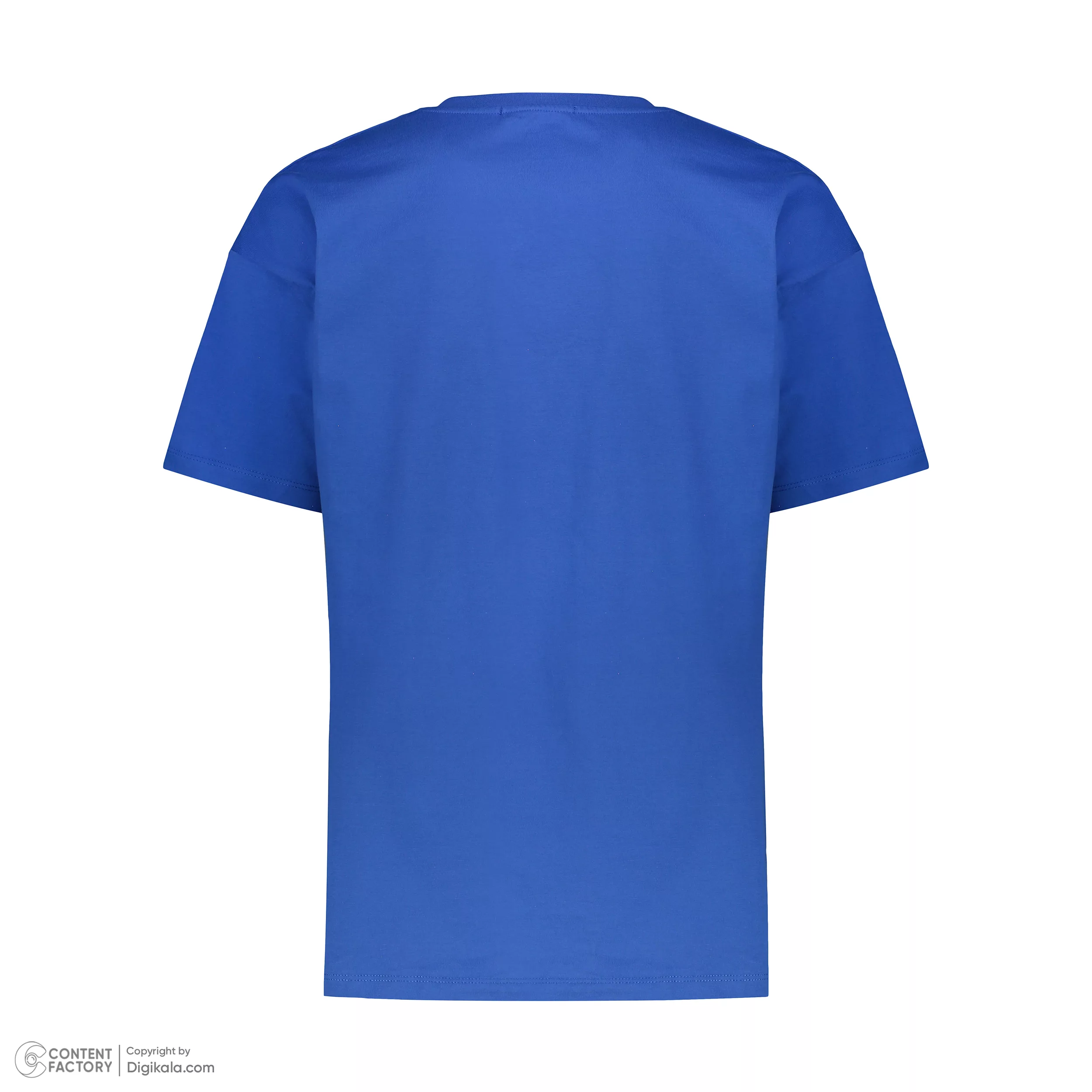 تی شرت اورسایز مردانه باینت مدل 816-2 رنگ آبی شالی