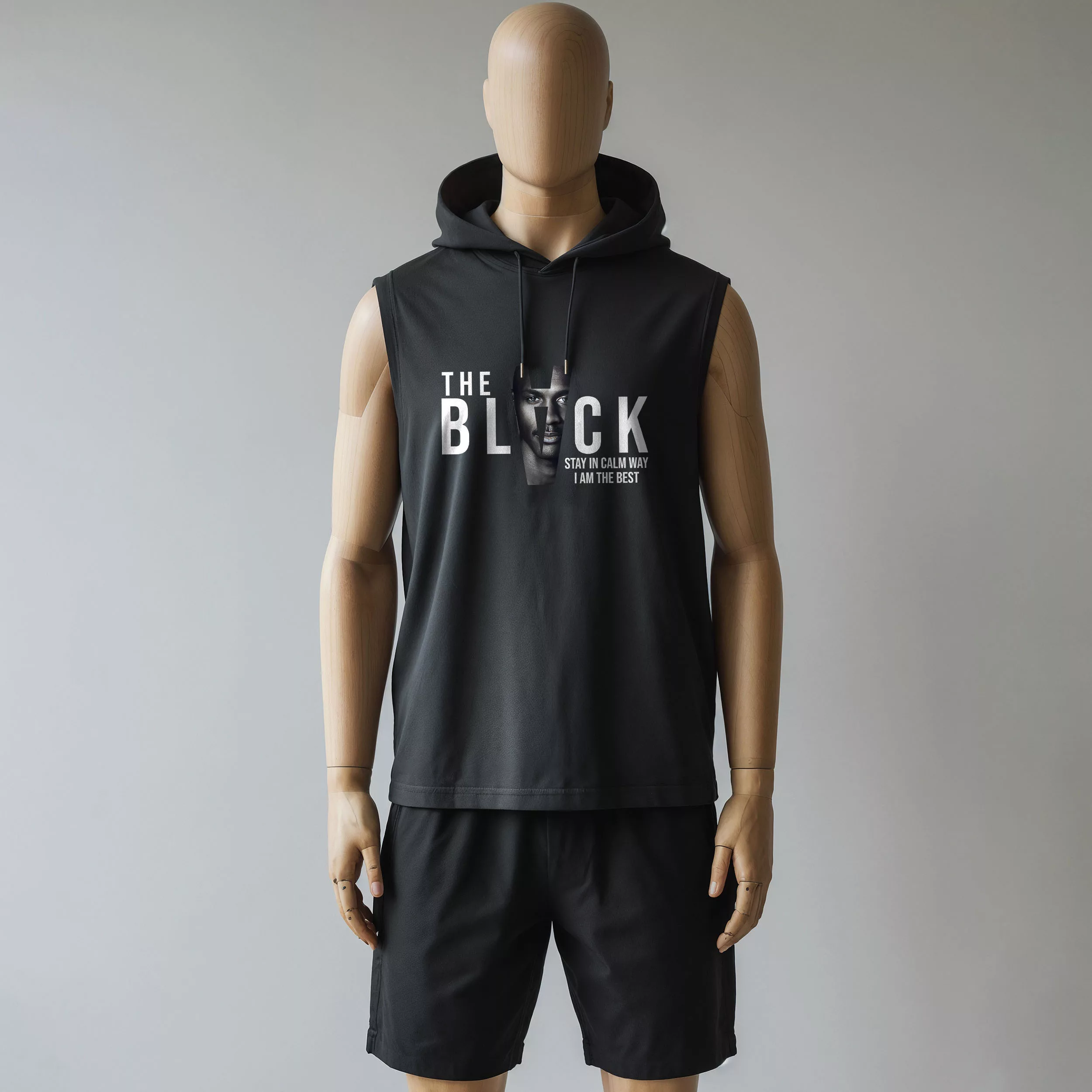 ست تاپ و شلوارک مردانه مدل 14020921a رنگ مشکی