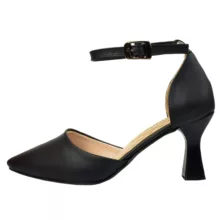 کفش زنانه مورتی مدل رزیتا نوک تیز کد BK-4084 رنگ مشکی