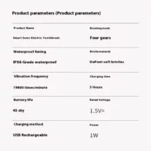 مسواک برقی مدل ultrasonic به همراه 3 سری یدک