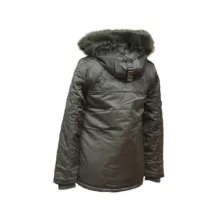 کاپشن زنانه کیو اس، از جنس پلیاستر با طرح ساده و تنخوری معمولی، مدل Q 09