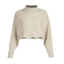 بلوز آستین بلند زنانه سرژه مدل 203534 رنگ کرم