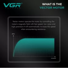 ماشین اصلاح موی سر و صورت شارژی وی جی ار مدل V-994