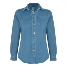 شومیز آستین بلند یقه برگردان زنانه بیکما مدل پروانه