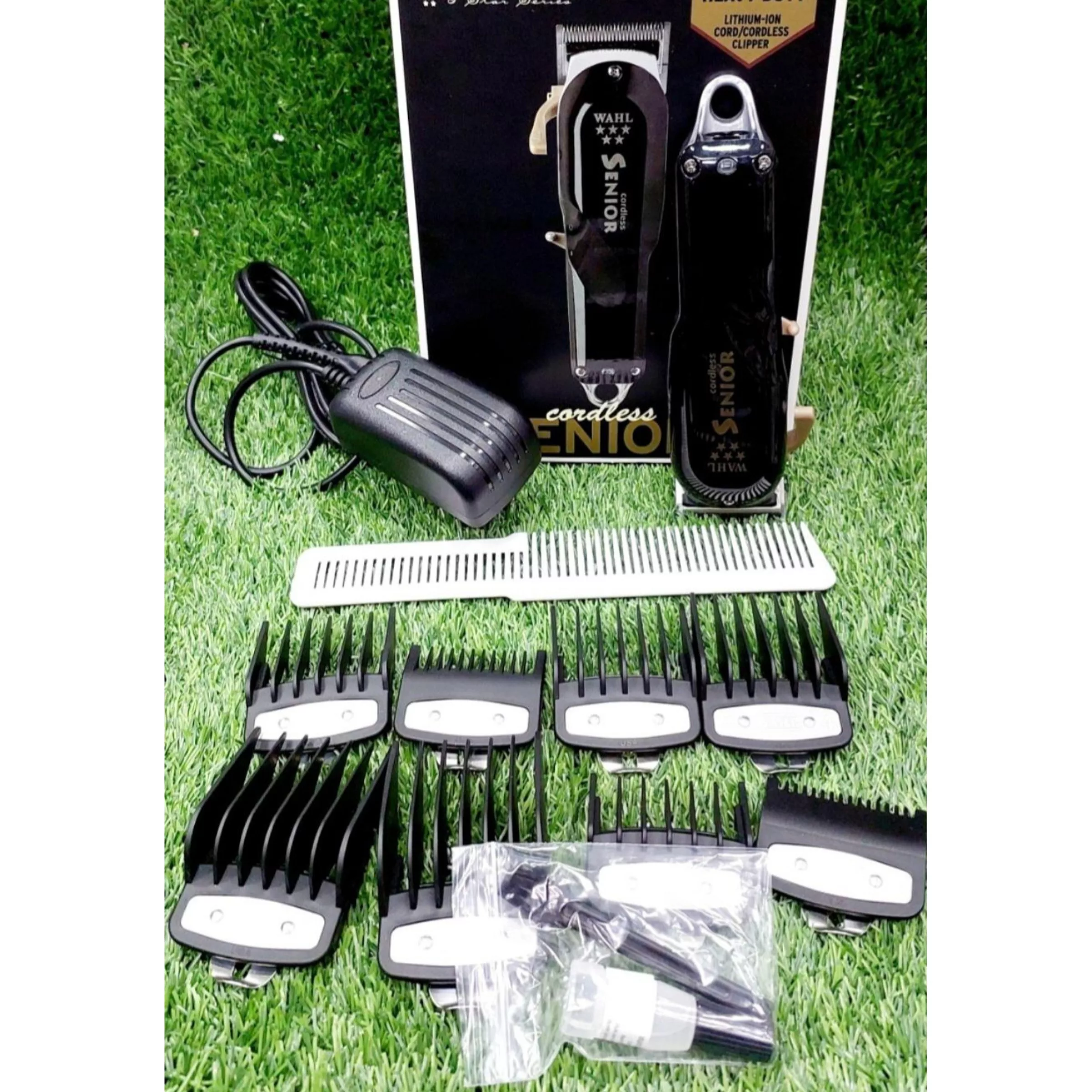 ماشین اصلاح موی سر و صورت وال پروفشنال مدل cordless senior به همراه شانه اصلاح بسته 8 عددی