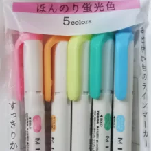 ماژیک علامت گذار زبرا مدل MILDLINER بسته 5 عددی
