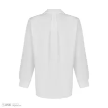 شومیز آستین بلند یقه برگردان زنانه نیزل مدل 478 رنگ سفید