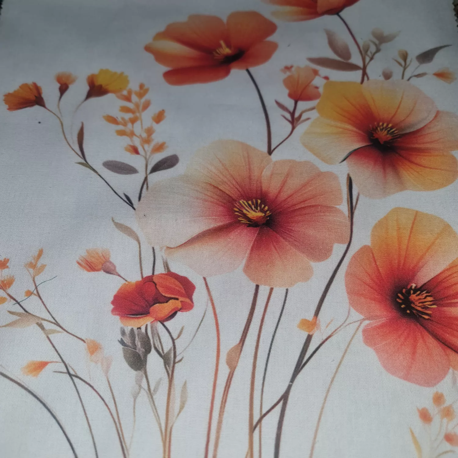 شومیز آستین بلند زنانه مدل لینن چاپی فلورا