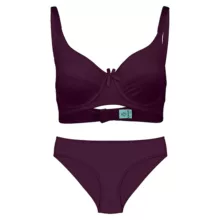 ست شورت و سوتین زنانه عشوه کد 1910015 رنگ بنفش