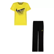 ست تی شرت آستین کوتاه و شلوار راحتی زنانه مدل 01 رنگ زرد