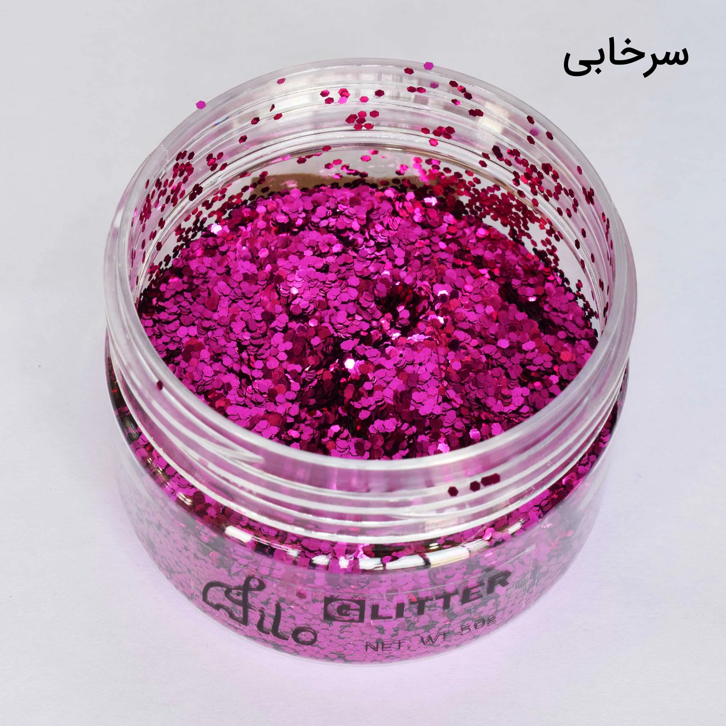 پودر اکلیل رزین اپوکسی فیلو مدل Hexagon 50 حجم 50 میلی لیتر بسته 12 عددی