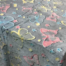 پتو مسافرتی مدل شب نما شاپرک سایز 185x145 سانتی متر