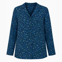 شومیز آستین بلند یقه ایستاده زنانه مدل 2878