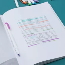 ماژیک علامت گذار مدل shiyiwen  مجموعه 15 عددی