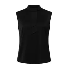 تاپ زنانه مدل یقه کرواتی رنگ مشکی