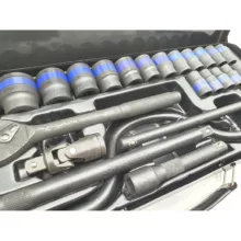 آچار بکس جغجغه ای باس مدل LIFE-STYLE-24 BLACK مجموعه 24 عددی