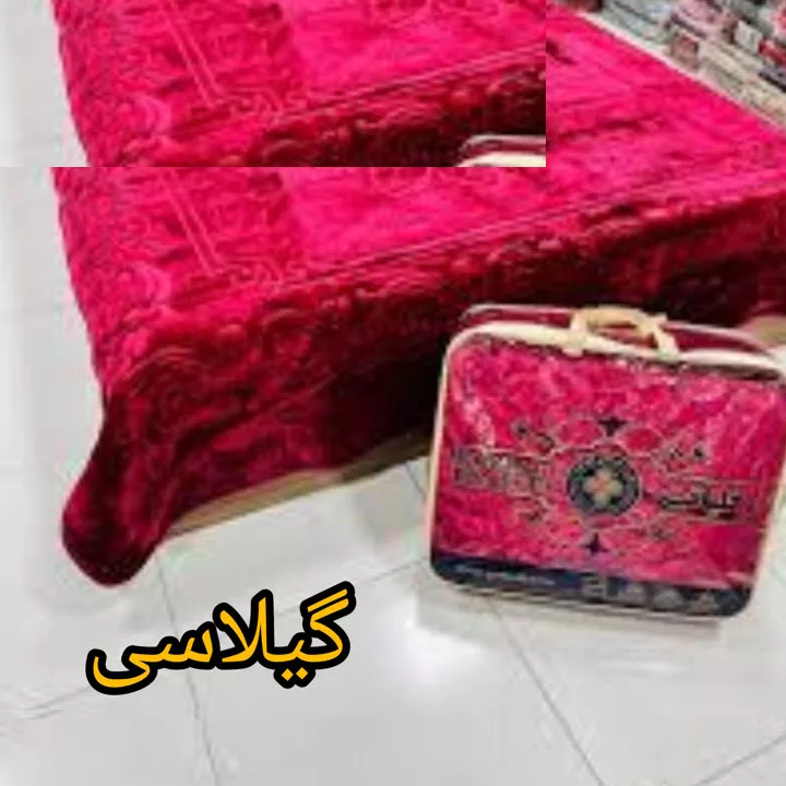 پتو گلبافت مدل الوان برجسته کد 350 سایز 240x220 سانتی متر